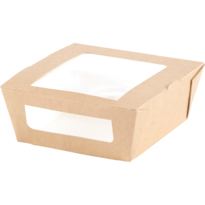 DUNI Take away, Einweg-Pappbox mit Fenster, S, BioPak 1 Karton = 200 Stück, Füllmenge: 450 ml kaufen