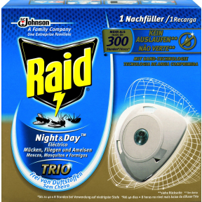 Raid® Night & Day Trio Insektenstecker – 1 Nachfüller