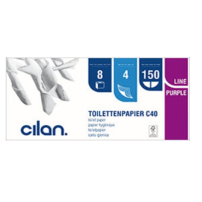 Cilan Toilettenpapier, Tissue, 4-lagig, hochweiß