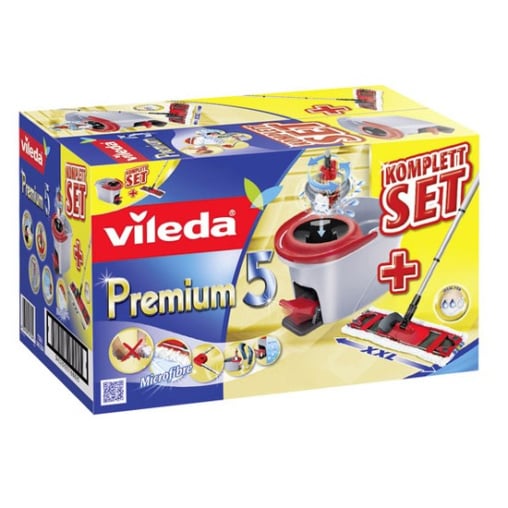 Vileda Premium 5 Komplett Set Box, 4-teilig