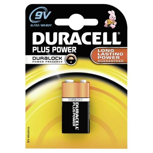 DURACELL Plus Power 9V Blockbatterie – Duralock