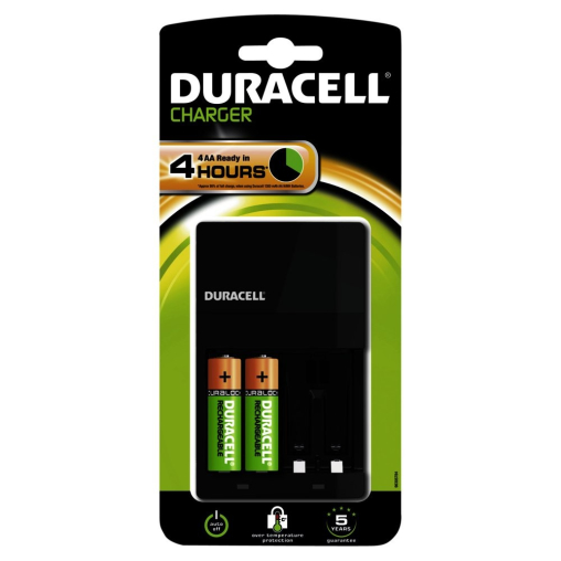 DURACELL 4 Std.-Ladegerät mit 2AA 1.300 mAh