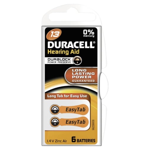 DURACELL EasyTab 13 - 1,4 V Hörgerätebatterie