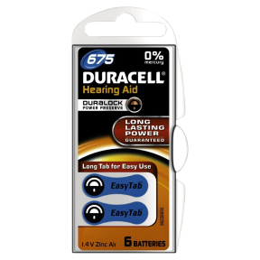 DURACELL EasyTab 675 – 1,4 V Hörgerätebatterie