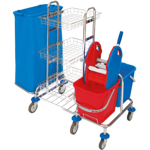 Cleankeeper Systemwagen 3, verchromt