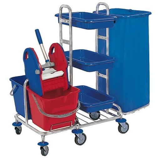 Cleankeeper Systemwagen 3 MINI, verchromt
