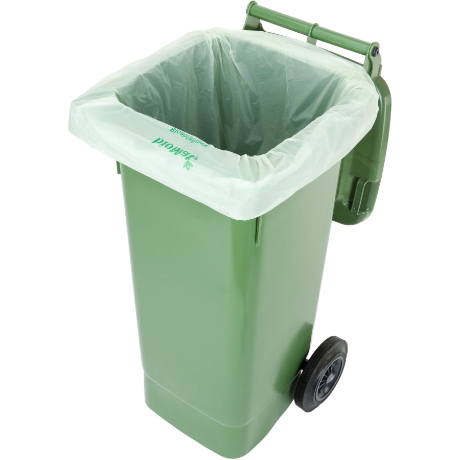 Sacchi Per Rifiuti Organici BioMat 120L - Compostabili, 10 Pezzi, Per Bidone Della Spazzatura - Foto 4