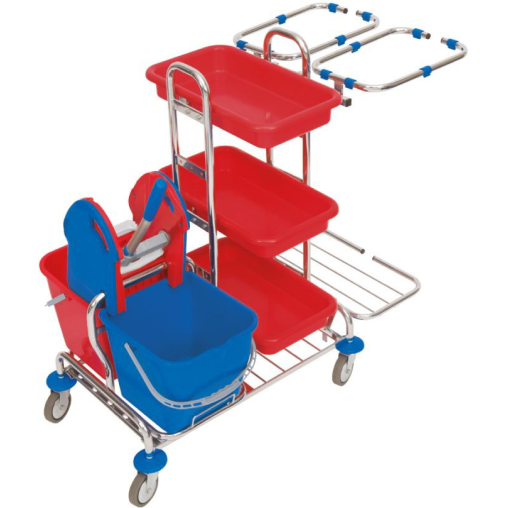 Cleankeeper Systemwagen III - 8, verchromt