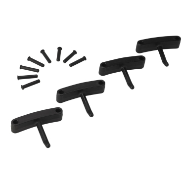 Vikan 4 x Haken, 8 x Stifte Farbe: schwarz - Bild-Darstellung des Produktes 1