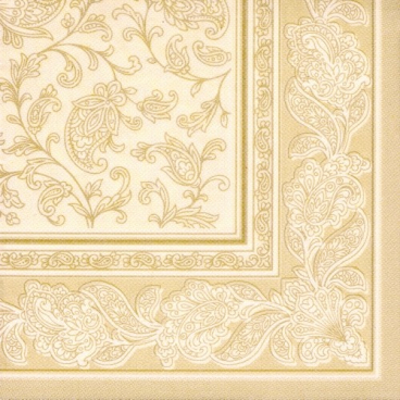 Papstar Servietten, 1/4-Falz, 40 cm x 40 cm 1 Karton = 8 Packungen à 20 Stück, champagner - Bild-Darstellung des Produktes 1