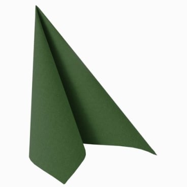 Papstar Servietten, 1/4-Falz, 40 cm x 40 cm 1 Karton = 5 Packungen à 50 Stück, dunkelgrün - Bild-Darstellung des Produktes 1