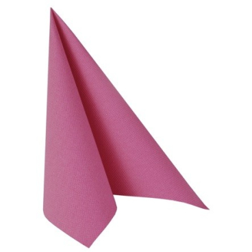 Papstar Servietten, 1/4-Falz, 40 cm x 40 cm 1 Karton = 5 Packungen à 50 Stück, fuchsia - Bild-Darstellung des Produktes 1