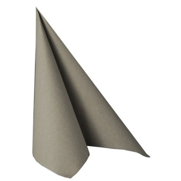 Papstar Servietten, 1/4-Falz, 40 cm x 40 cm 1 Karton = 5 Packungen à 50 Stück, grau - Bild-Darstellung des Produktes 1