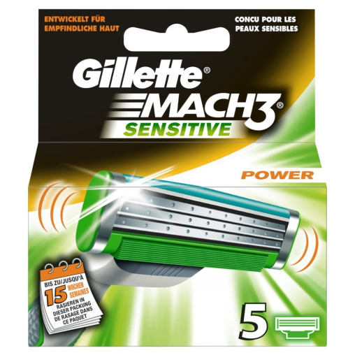 Gillette MACH3 Sensitiv Power Systemklingen