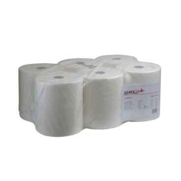 Handtuchrolle mit 4 er Spezialkern, Ø 19 cm 1 Paket = 6 Rollen zu je 100 Meter, 3-lagig - Bild-Darstellung des Produktes 1