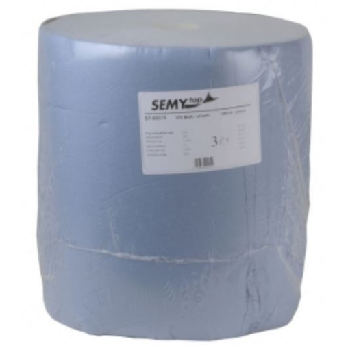 SEMYtop Industriepapierrolle, blau, 3-lagig