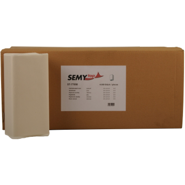 Papierhandtücher, Zellstoffpapier, 25 x 20,5 cm 1 Karton = 4000 Stück - Bild-Darstellung des Produktes 1