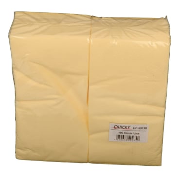 Farbige Tafelservietten 1 Karton = 14 x 100 Stück = 1400 Stück, champagner - Bild-Darstellung des Produktes 1