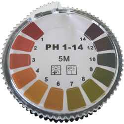 BeviClean GmbH Bevi pH - Indikatorpapier, pH Wert 0-14, 5 m - Rolle 85.350.023