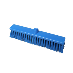 Van Gülpen GmbH Hygiene-Großraumbesen, 400 x 60 mm, Besatz: Polyester PBT Ø 1,00 mm (hart), Besatzfarbe/-höhe: blau, 65 mm 58642