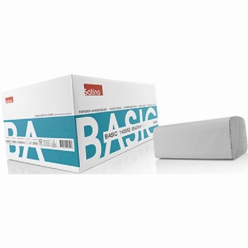 SATINO Basic ZZ-Fold Handtuchpapier, 25 x 23 cm