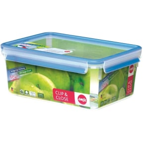 EMSA Clip & Close Frischhaltedose mit Abtropfgitter, 3,7 Liter Farbe: blau/transparent kaufen