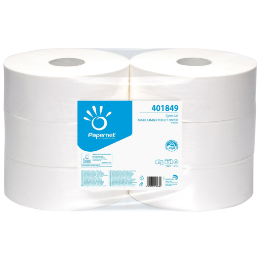 Toilettenpapier Jumbo, 2-lagig, weiß