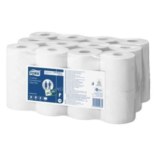 Tork Kleinrollen Toilettenpapier T4 Advanced, 2-lagig, weiß