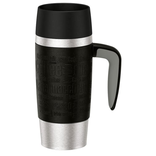 EMSA Travel Mug Handle Isolierbecher mit Quick Press Verschluss