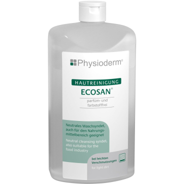 Physioderm® Ecosan Flüssigreiniger 500 ml - Flasche (1 Karton = 12 Flaschen) - Bild-Darstellung des Produktes 1