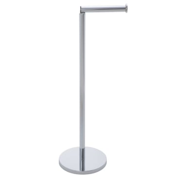 WENKO Stand Toilettenpapierhalter 2 in 1 Maße: 25,5 x 54 x 18 cm, Edelstahl - Bild-Darstellung des Produktes 1
