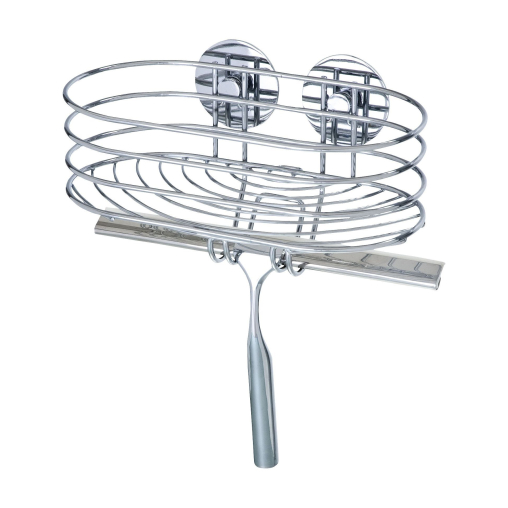 WENKO Turbo-Loc Wandablage mit Duschabzieher