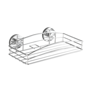 WENKO Vacuum-Loc Wandablage Maße: 26 x 6,5 x 14 cm, Farbe: Silber - Bild-Darstellung des Produktes 1