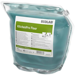 Ecolab GmbH & Co. OHG ECOLAB KitchenPro Floor Küchenbodenreiniger, Beste Reinigungsleistung auf Küchenböden, 1 Karton = 2 x 2 L - Beutel 9081870