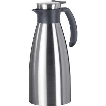 EMSA Soft Grip Isolierkanne, Quick Tip Verschluss Fassungsvermögen: 1500 ml, Farbe: Edelstahl / Schwarz - Bild-Darstellung des Produktes 1