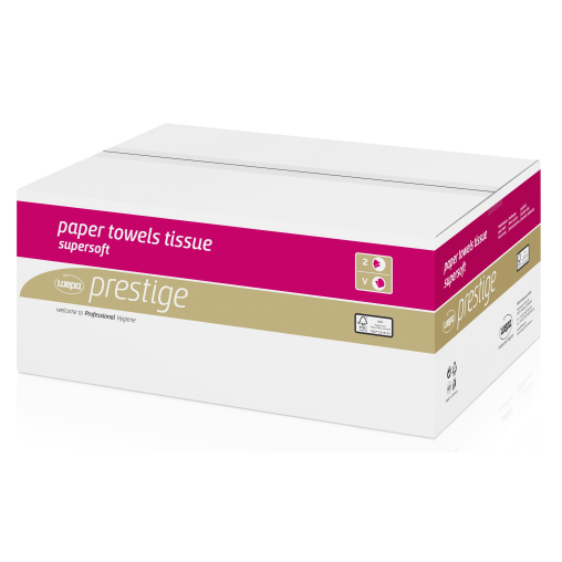 Wepa Prestige Tissue-Format-Handtuchpapier, 2-lagig