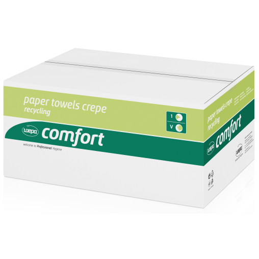 Wepa Comfort Krepp-Format-Handtuchpapier, 1-lagig