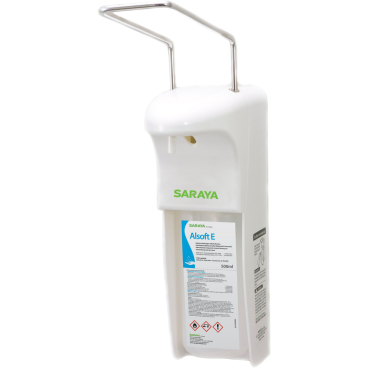 SARAYA MDS-1000 / MDS-500 Armhebelspender für 500 ml - Flaschen, Farbe: weiß + weiß - Bild-Darstellung des Produktes 1