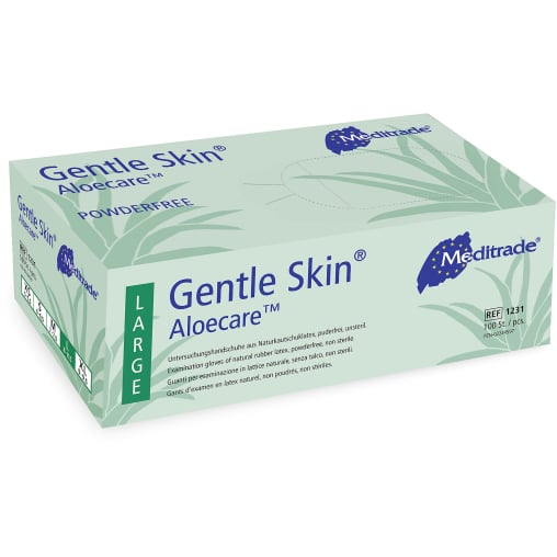 Meditrade Gentle Skin® Aloecare™ Latex Untersuchungshandschuh