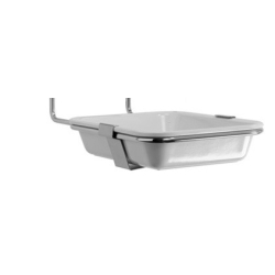 Ernst Wagner GmbH & Co. KG Wagner EWAR Auffangschale für Desinfektionsmittelspender, Edelstahlgestell mit Auffangschale, Matt geschliffene Halterung mit Auffangschale für 500 ml Spender 727 130