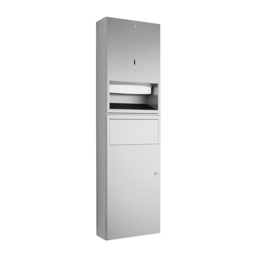 Wagner EWAR Kombinierter Papierhandtuchspender mit Papierkorb