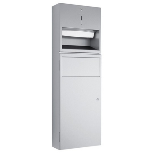 Wagner EWAR Kombinierter Papierhandtuchspender mit Papierkorb
