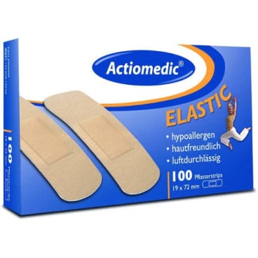 Actiomedic® ELASTIC Pflasterstrips 1 Packung = 100 Stück, 19 x 72 mm - Bild-Darstellung des Produktes 1
