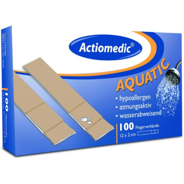 ACTIOMEDIC AQUATIC Fingerverbände 1 Packung = 100 Stück, 12 x 2 cm - Bild-Darstellung des Produktes 1