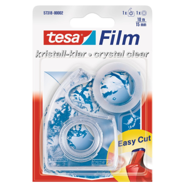 tesafilm® kristall-klar Kleberolle 1 Packung = 1 Rolle und tesa Easy ...