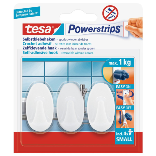 tesa Powerstrips® Haken Small Oval
