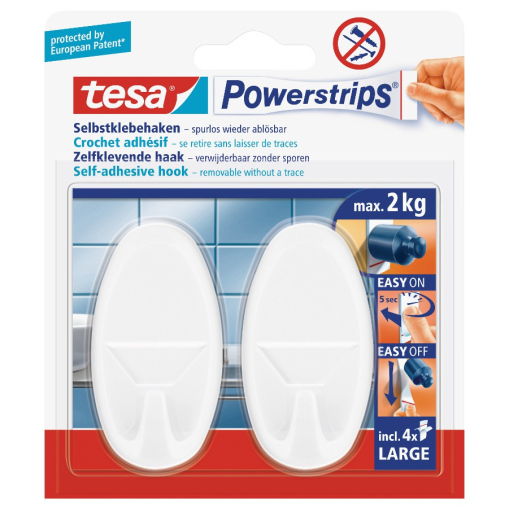 tesa Powerstrips® Haken Large Oval