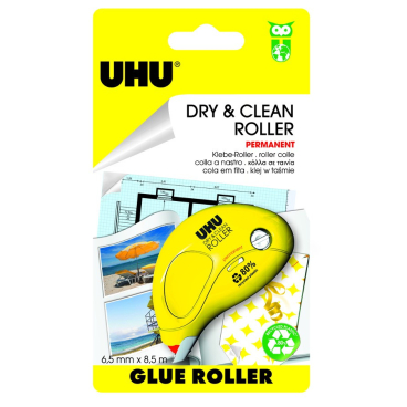UHU Dry & Clean Roller 1 Roller in Blisterverpackung - Bild-Darstellung des Produktes 1