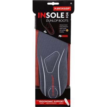 Dunlop Fußbett Premium PU Einlegesohle, Größe 40, Unisex, grau. 40 - Bild-Darstellung des Produktes 1
