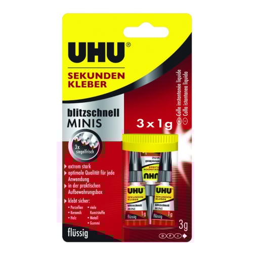 UHU Sekundenkleber blitzschnell Minis